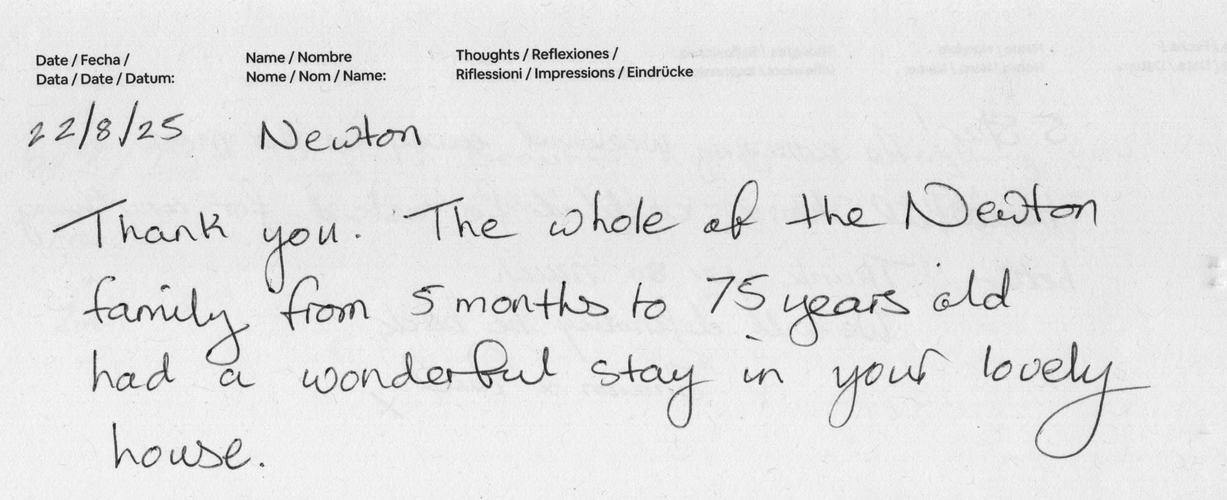 Testimonial from Newton